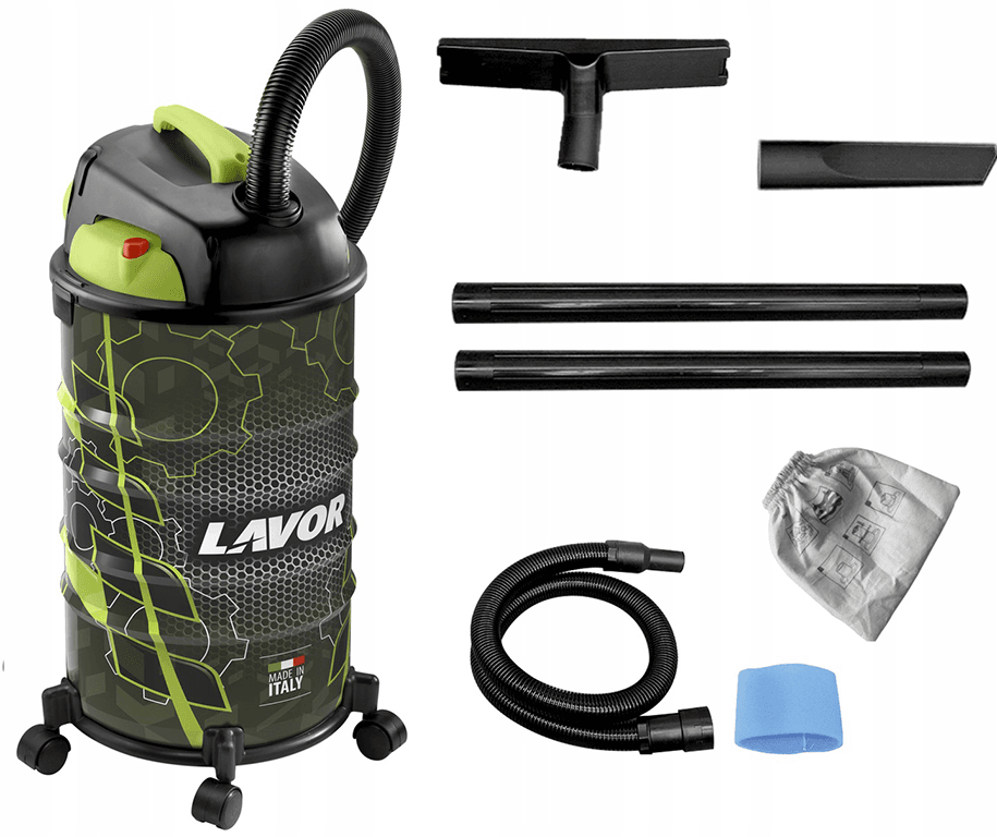 ODKURZACZ WARSZTATOWY Z OTRZĄSACZEM RUDY 30S LAVOR 40023-00031